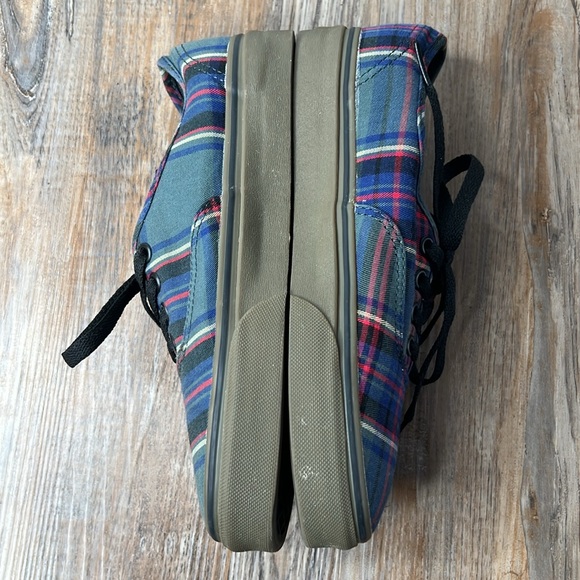 Vans - Plaid Tartan Gum Shoes - M5.5 W7 - Picture 7 of 10
